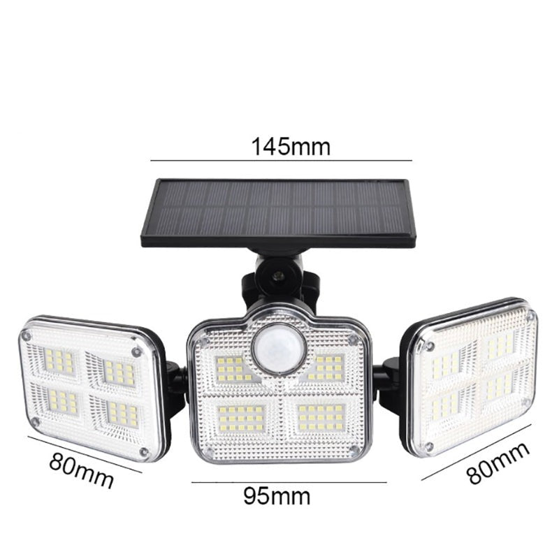 Foco LED Solar con 3 Cabezales 800W - EcoRayo®