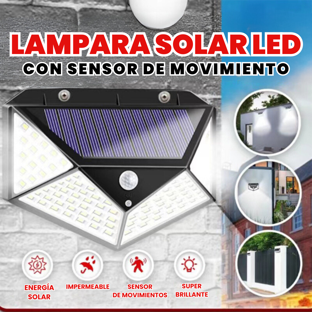 ⚡LAMPARA SOLAR CON SENSOR DE MOVIMIENTO🚨 + ENVÍO GRATIS