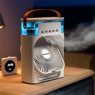 VENTILADOR DE AIRE FRIO PORTÁTIL CON HUMIFICADOR 50%